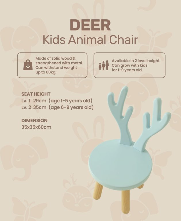 Deer Kids Animal Chair - Image 7