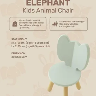 Elephant Kids Animal Chair - Image 6
