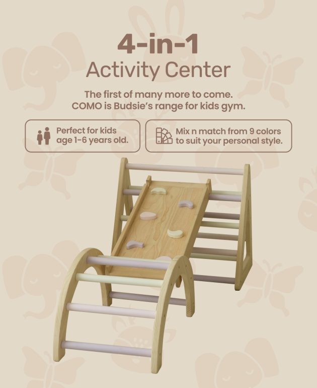 4-in-1 Kids Activity Center (Climbing Arch, Rocking Chair, Table, and Tent all in one) - Image 7
