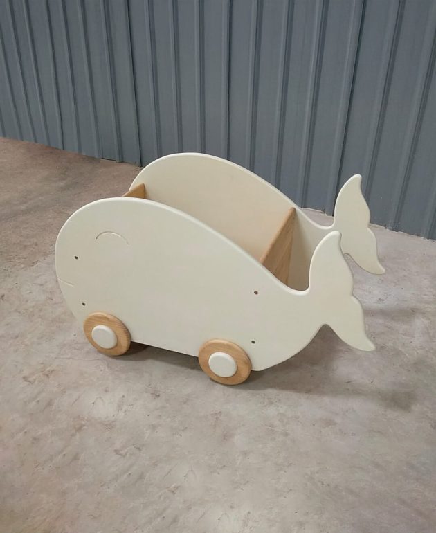 BUDSIE Whale Kids Pull-Along Toybox