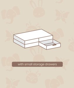 With Small Storage Drawer