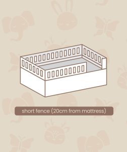 ⁠Short Fence (20cm from mattress)